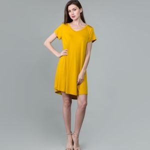 Mustard tunic dress